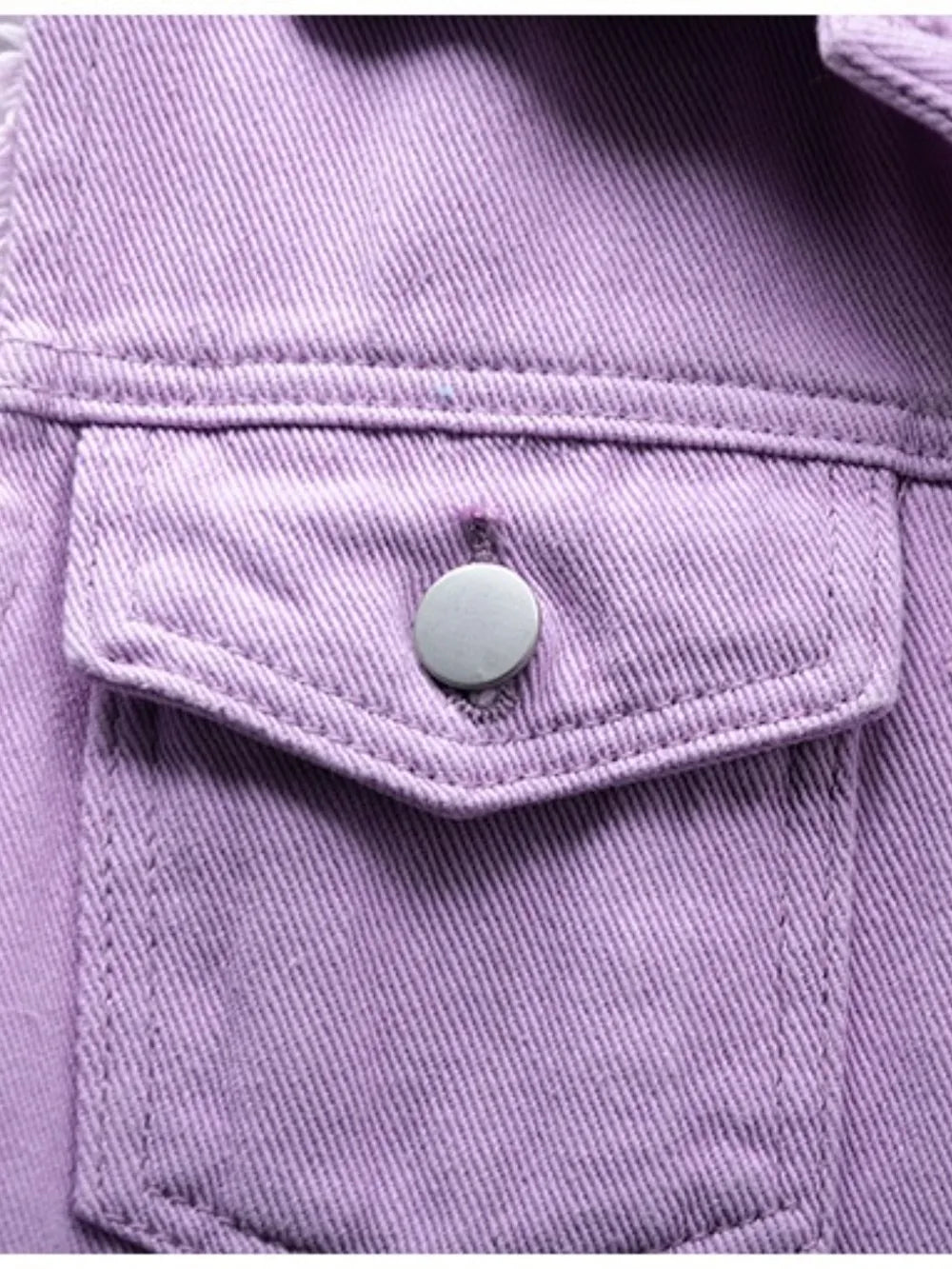 Hazel Blues® | Button Down Raw Hem Sleeveless Denim Jacket