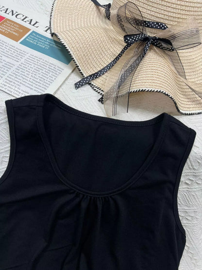 Hazel Blues® |  Solid Color Round Neck Tank