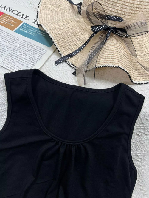 Hazel Blues® |  Solid Color Round Neck Tank