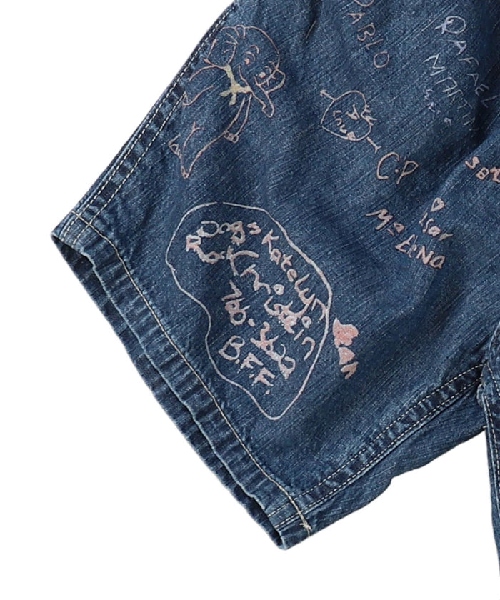 8oz Denim Scribble Shorts