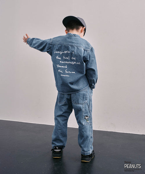 8oz Denim SNOOPY Work Pants