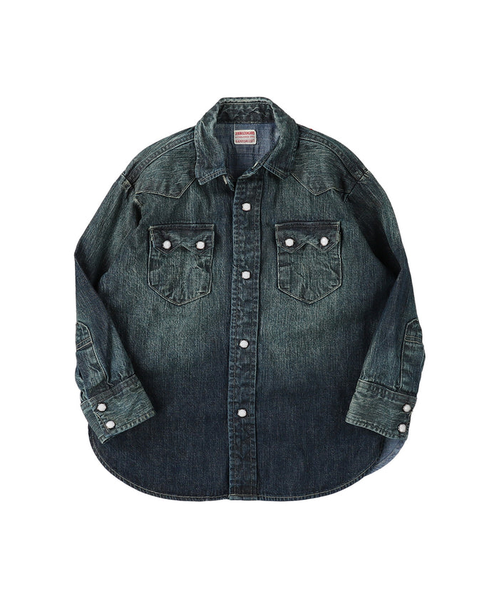8oz Denim Western Shirt