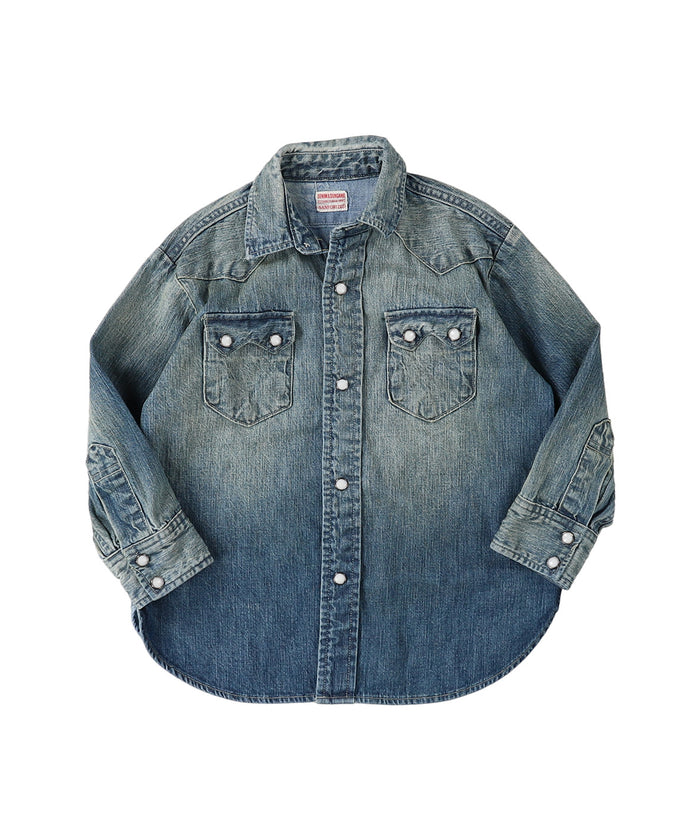 8oz Denim Western Shirt