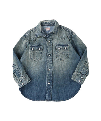8oz Denim Western Shirt