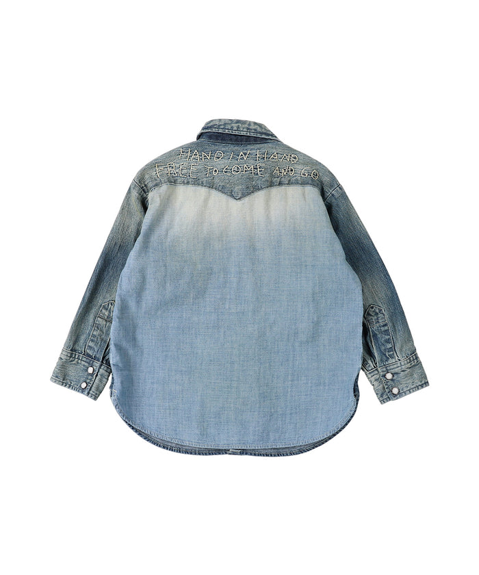 8oz Denim Western Shirt