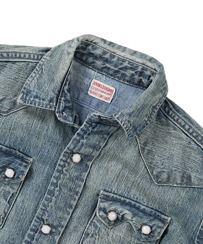 8oz Denim Western Shirt