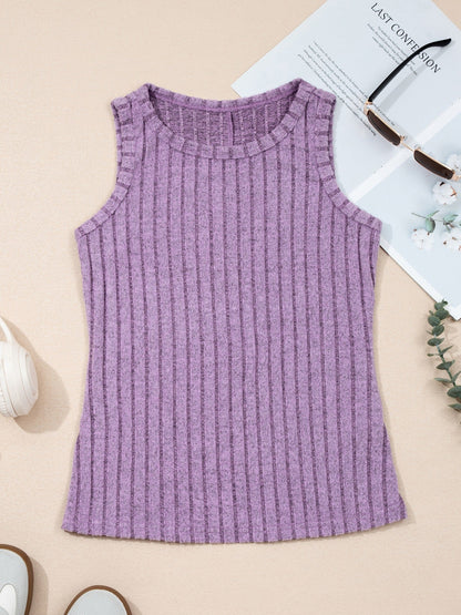 Hazel Blues® |  Slim Ribbed Mineral Wash Tank Top
