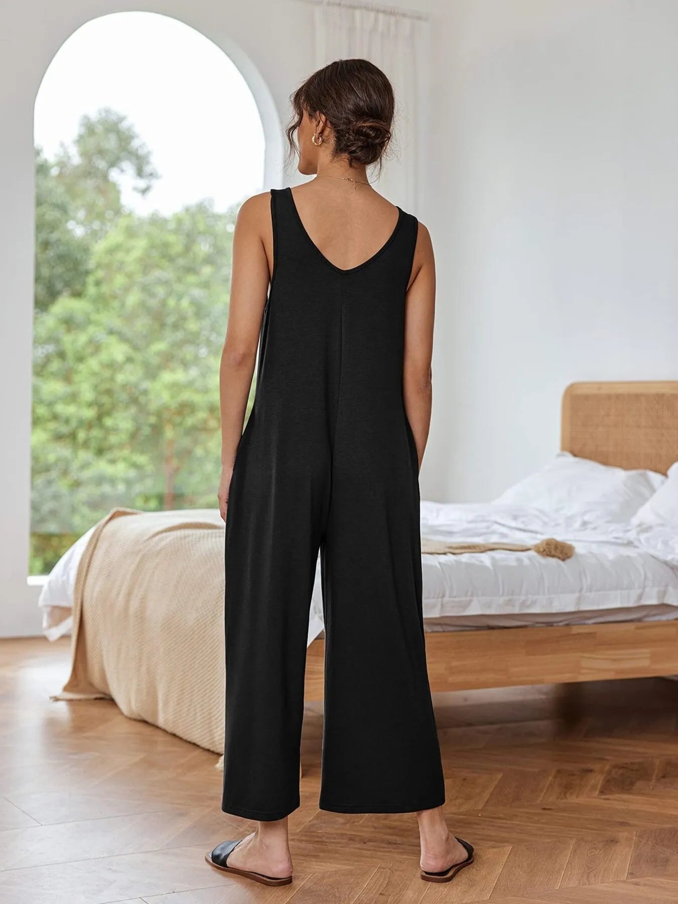 Hazel Blues® |  Sleeveless Wide Leg Casual Jumpsuit