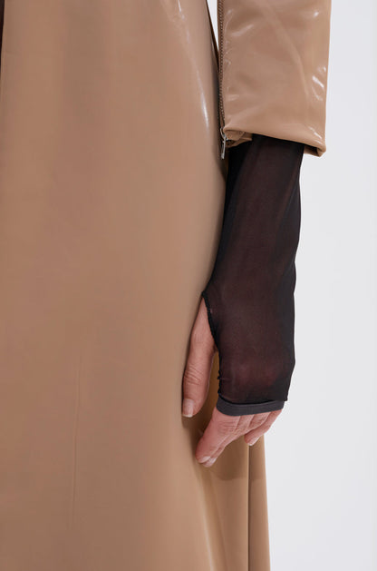AFTER HOURS LIQUID VELVET TRENCH