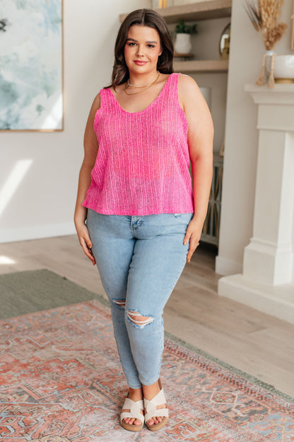 Hazel Blues® |  A Major Upgrade Knit V-Neck Tank