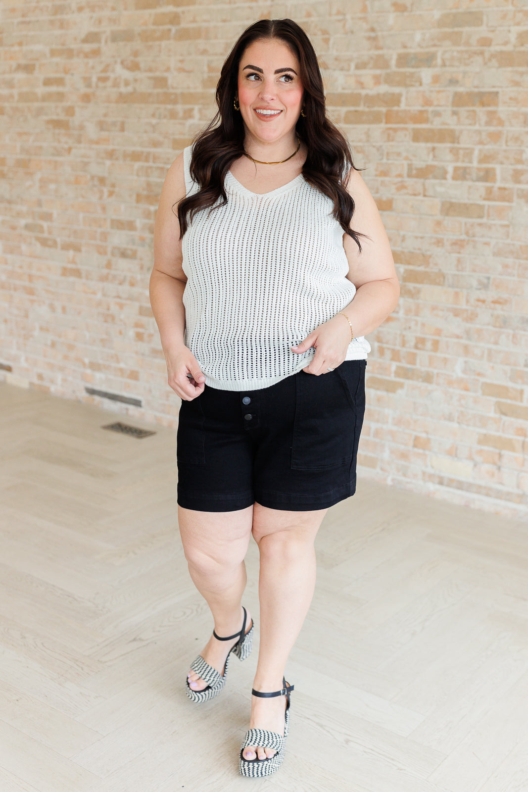Hazel Blues® |  As It Was V-Neck Sweater Tank
