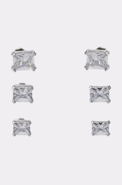 3 PACK STUD EARRING