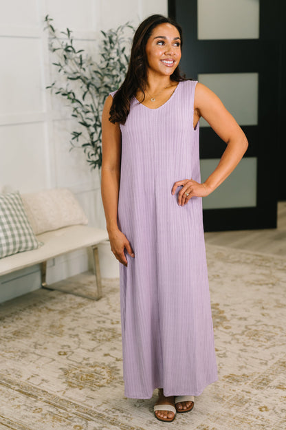 Hazel Blues® |  Everything She Wants Sleeveless Maxi Dress in Lavender