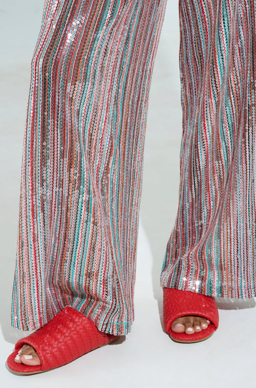 AKIRA GAIA RED BRAIDED FLAT SLIP ON SANDAL