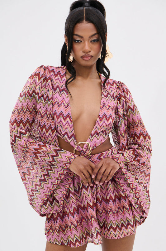 A DAY IN THE HAMPTONS KNIT ROMPER