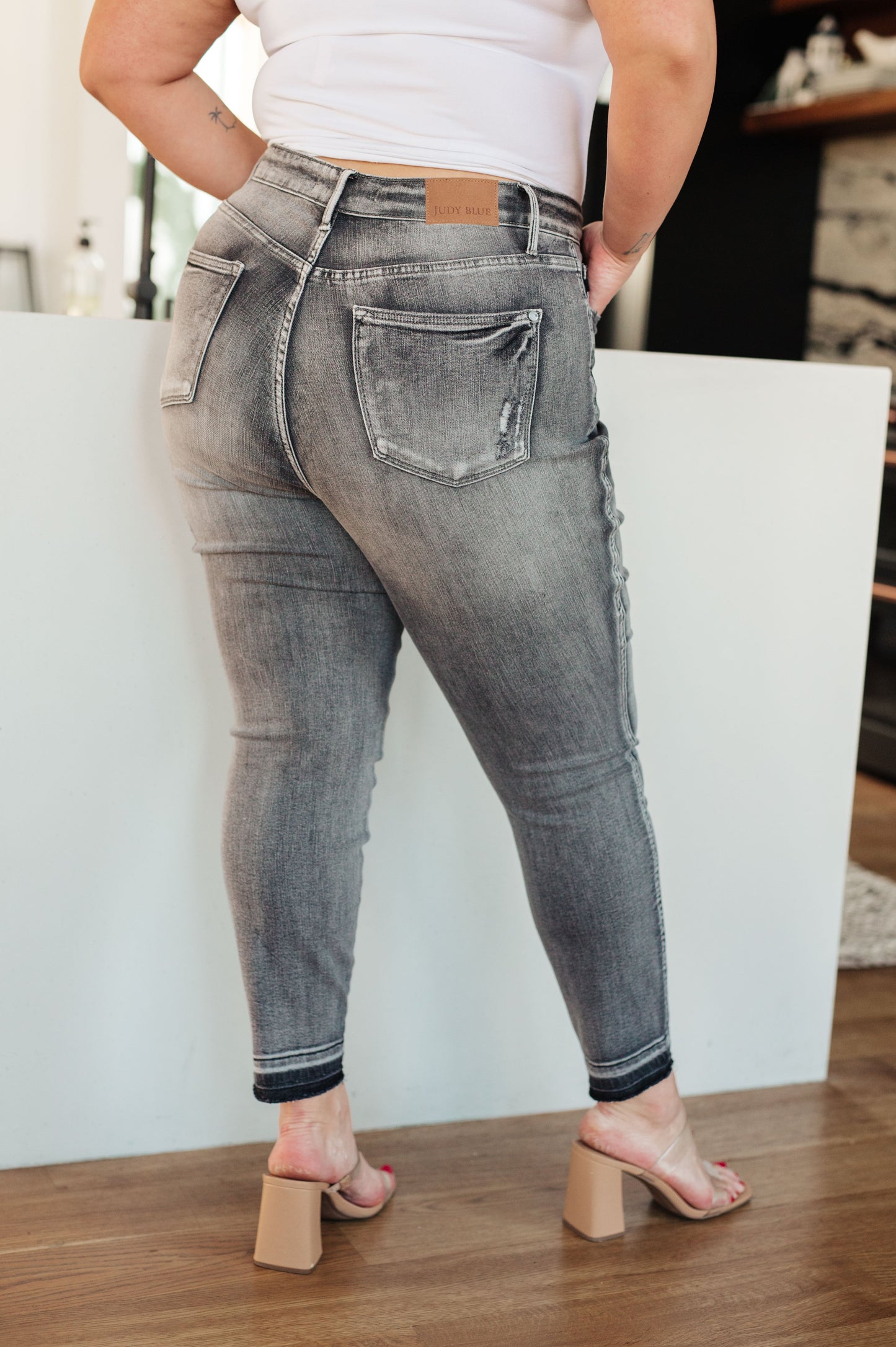 Hazel Blues® |  Hadley High Rise Control Top Release Hem Skinny