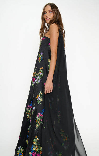 Riley Maxi Dress ~ Ethereal Sequins Black