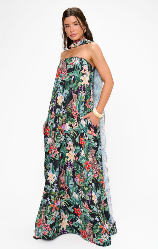 Tinsley Tube Dress ~ Jungle Mirage