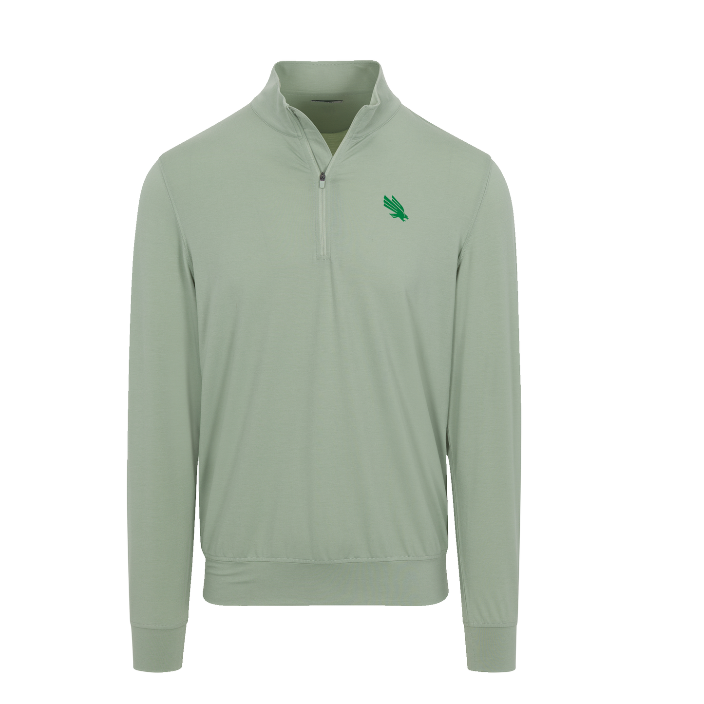 North Texas Velocity Performance Quarter Zip Light Green