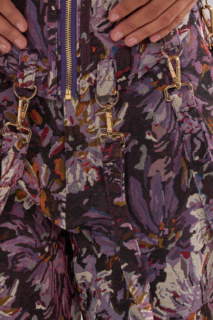 ABOVE THE MIDDLE FLORAL CORSET