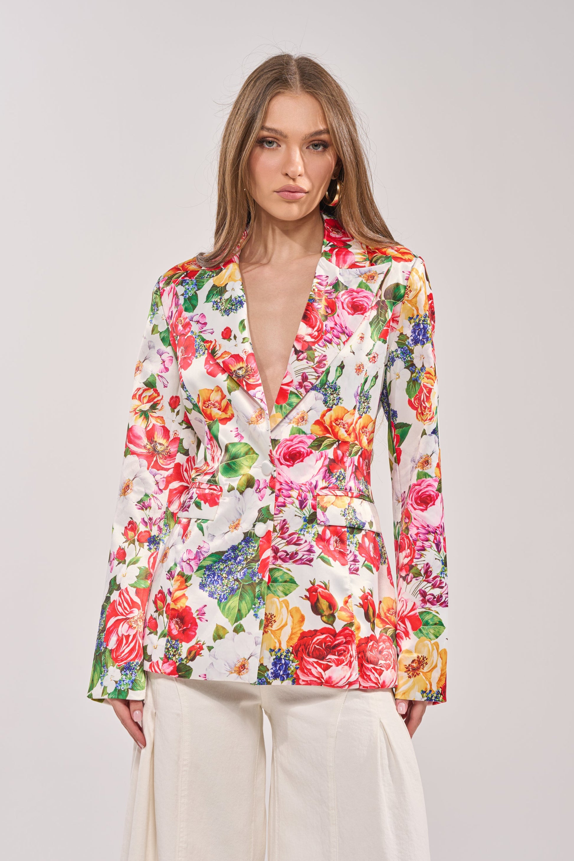 ALESSANDRA SATIN BLAZER