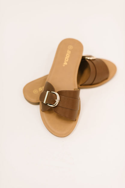Hazel Blues® |  Siran Dark Tank Slip on Sandals- 3/3/2026 NEW