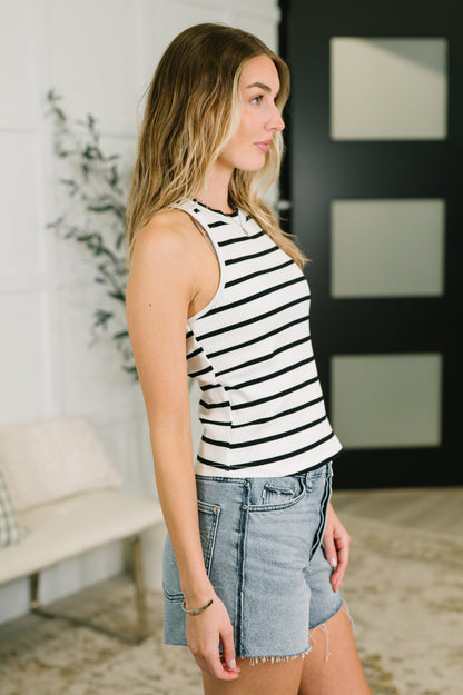 Hazel Blues® |  Start to Finished Ribbed Halter Tank