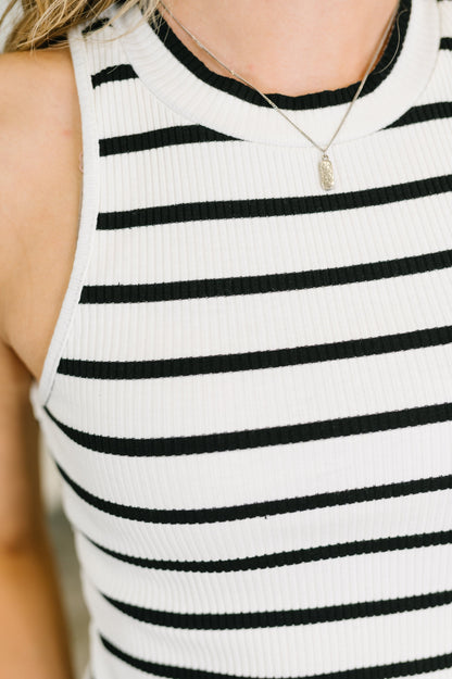 Hazel Blues® |  Start to Finished Ribbed Halter Tank