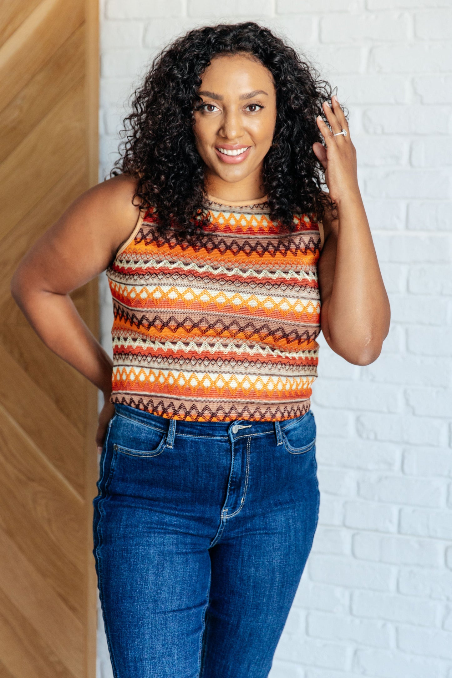 Hazel Blues® |  Up in My Feelings Knit Tank