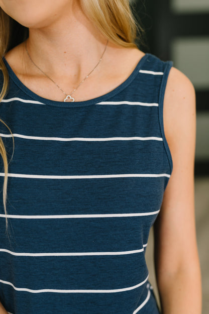 Hazel Blues® |  What a View Striped Sleeveless Maxi