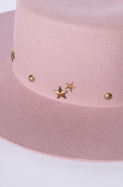 A KISS TO BUILD A DREAM ON WOOL BRIM HAT