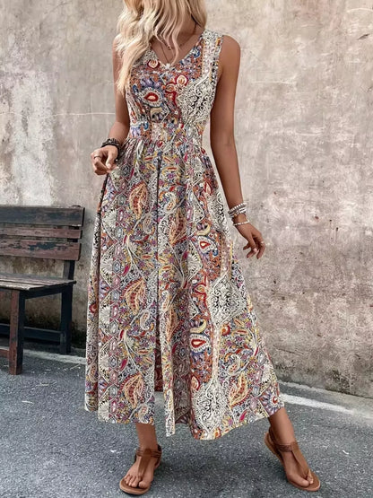 Hazel Blues® |  Paisley Print Sleeveless Romper