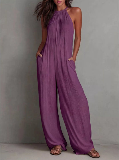 Hazel Blues® |  Easy Does It Jumpsuit | Sleeveless Jumpsuit