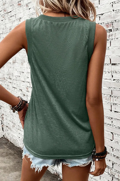 Hazel Blues® |  US Flag V-Neck Tank