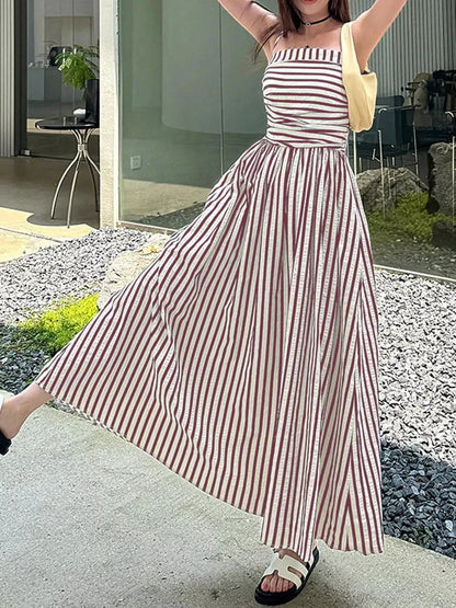 Hazel Blues® |  Striped Sleeveless Maxi Dress