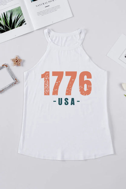 Hazel Blues® |  1776 USA Round Neck Tank