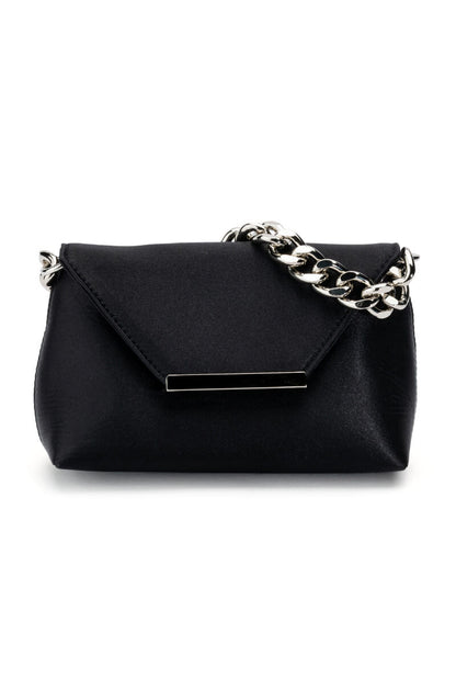 ADELE BLACK SATIN PURSE