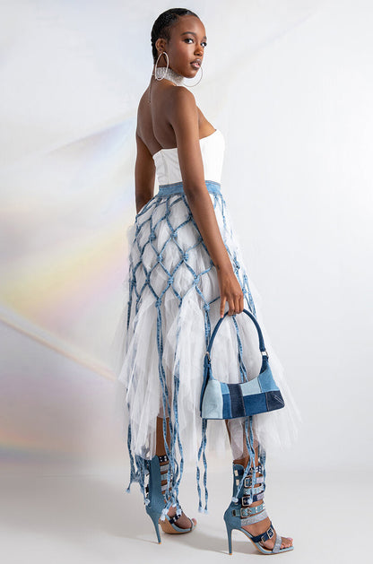 ALICIA DENIM MAXI SKIRT