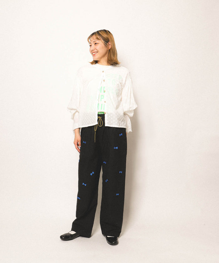 Backsatin Many Ribbon Pants(LADIES)
