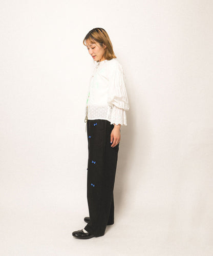 Backsatin Many Ribbon Pants(LADIES)