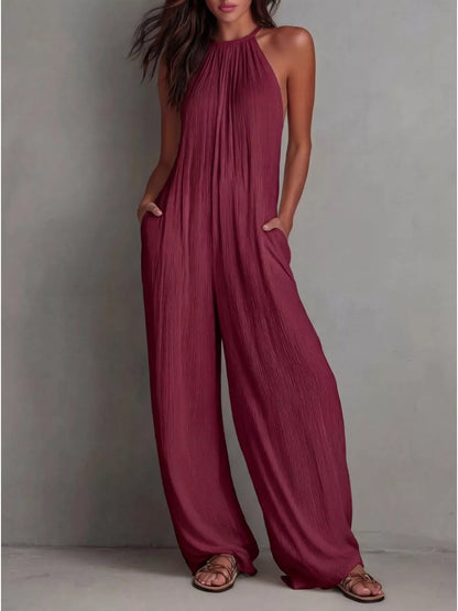 Hazel Blues® |  Easy Does It Jumpsuit | Sleeveless Jumpsuit