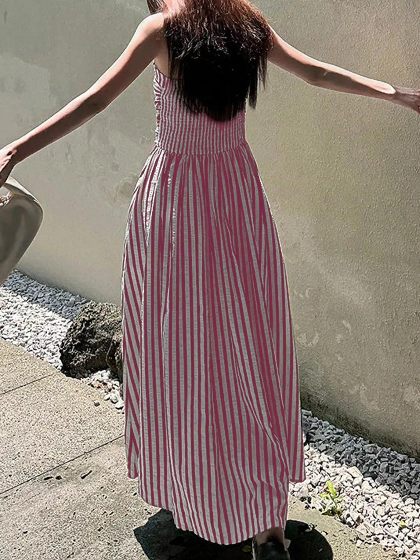 Hazel Blues® |  Striped Sleeveless Maxi Dress