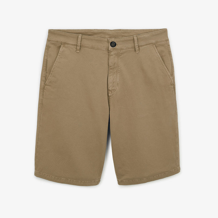 Bermuda 200 Beige Coupe Droite en Coton Stretch HOMME SERGE BLANCO