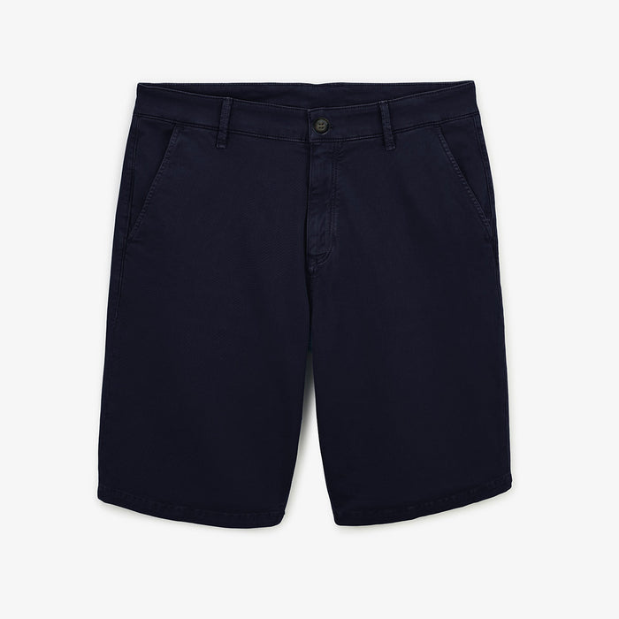 Bermuda 200 Bleu Marine Coupe Droite en Coton Stretch HOMME SERGE BLANCO