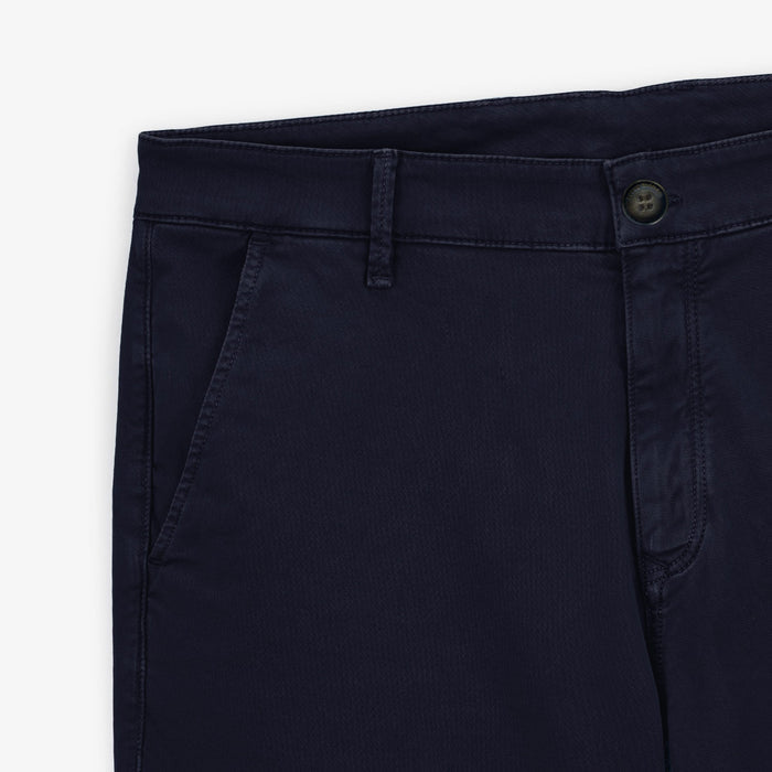 Bermuda 200 Bleu Marine Coupe Droite en Coton Stretch HOMME SERGE BLANCO