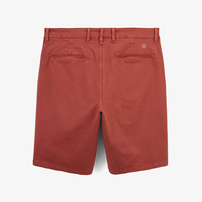 Bermuda 200 rouge rouille coupe droite en coton stretch HOMME SERGE BLANCO