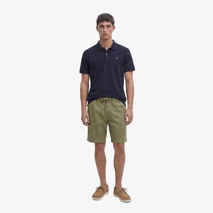 Bermuda 201 en coton coupe ample vert olive