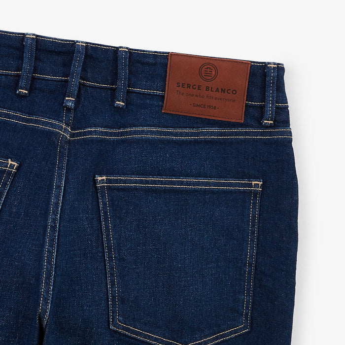 Bermuda 331 en jean tapered stretch bleu brut HOMME SERGE BLANCO