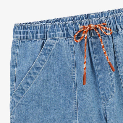Bermuda 550 en coton coupe ample bleu denim Homme SERGE BLANCO