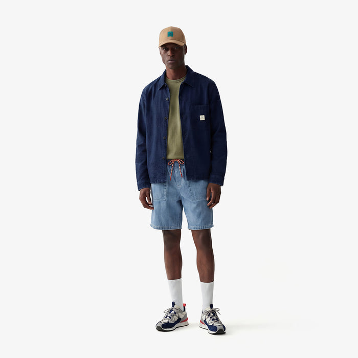 Bermuda 550 en coton coupe ample bleu denim